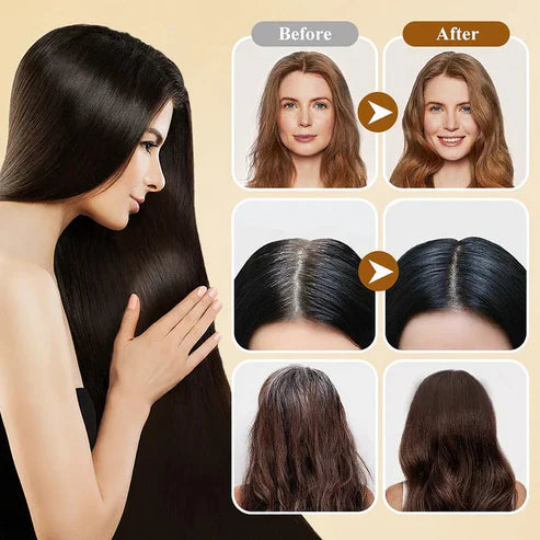 Japanese Hair Dye Shampoo – 5-Minute Black Coverage! 🖤✨ (Buy 1 Get 1 Free)