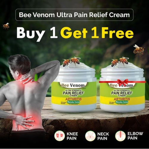Bee Venom Ultra Strength Pain Relief Cream 100 gram (Buy 1 Get 1 Free)