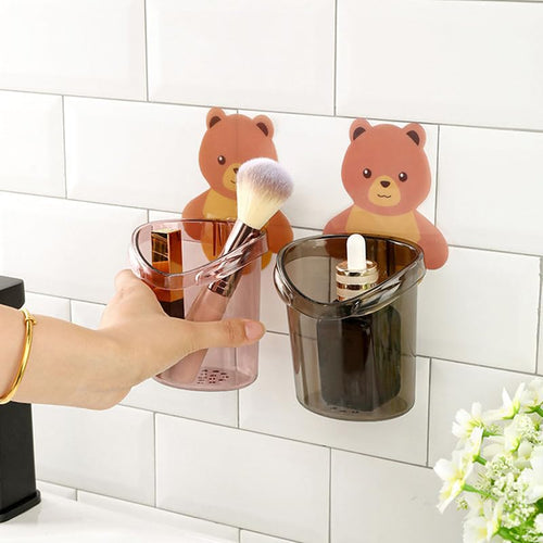 Cute Teddy Bear Wall Buddy Toothbrush Holder | 🔥Buy 1 Get 1 Free🔥